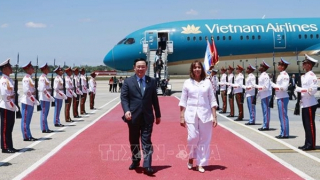 Chủ tịch Quốc hội Vương Đình Huệ bắt đầu thăm chính thức Cuba