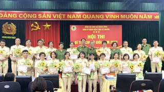 Hấp dẫn Hội thi Bí thư chi bộ giỏi Đảng bộ Bệnh viện Y học cổ truyền Bộ Công an