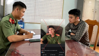 Chụp ảnh mặc trang phục CAND đăng facebook để câu view