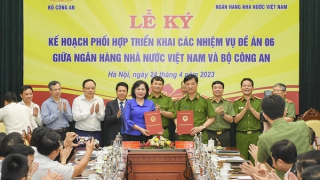 Bộ Công an và Ngân hàng Nhà nước ký kết Kế hoạch phối hợp triển khai Đề án 06