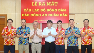 Sôi nổi lễ tái lập Câu lạc bộ Bóng bàn Báo CAND