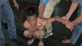 Đối tượng truy nã đặc biệt nguy hiểm lẩn trốn dưới lòng hồ