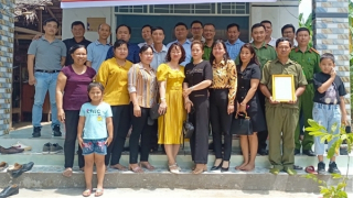 Trao nhà nghĩa tình đồng đội tặng Công an viên có hoàn cảnh khó khăn