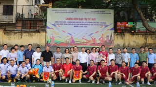 Giao lưu thể thao chào mừng thành công Đại hội Công đoàn Uỷ ban Kiểm tra Trung ương