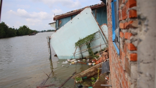 Sạt lở 7 căn nhà ven sông Cần Thơ