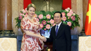 Chủ tịch nước Võ Văn Thưởng tiếp Hoàng hậu Bỉ kiêm Chủ tịch danh dự UNICEF Bỉ