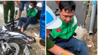 Trung úy Công an bị tấn công bằng hơi cay vẫn dũng cảm quật ngã tội phạm