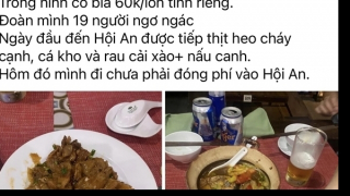 Xôn xao vụ “cơm canh lỏng lẻo” giá 200.000 đồng ở phố cổ Hội An