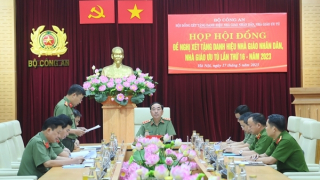 10 nhà giáo CAND được đề nghị xét tặng danh hiệu Nhà giáo Ưu tú năm 2023