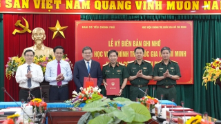 Ban Cơ yếu Chính phủ ký kết biên bản ghi nhớ với Học viện Chính trị quốc gia Hồ Chí Minh