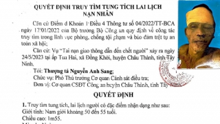 Tìm tung tích nạn nhân tử vong do TNGT