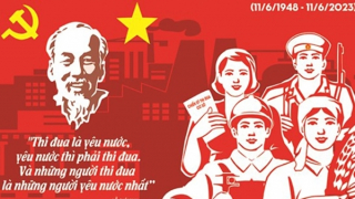 Giới thiệu bộ tranh cổ động nhân 75 năm Bác Hồ ra Lời kêu gọi "Thi đua ái quốc”