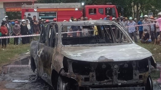 Người đàn ông tử vong trên xe bán tải bốc cháy là do tự tử