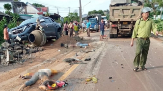 Ba người tử vong trong vụ tai nạn liên hoàn trên đoạn đường đang thi công