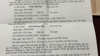 Tìm người liên quan tới vụ việc của Công ty TNHH Thương mại Dịch vụ Xuất nhập khẩu KLT