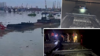 “Cát tặc” đánh chìm ghe để phi tang rồi nhảy sông lẩn trốn