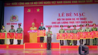 Bế mạc vòng chung kết Hội thi quân sự, võ thuật cho lực lượng trực tiếp chiến đấu trong CAND