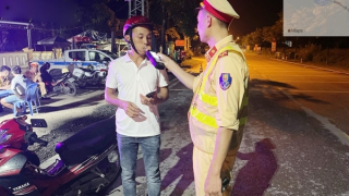 Cao điểm xử lý người điều khiển phương tiện giao thông vi phạm nồng độ cồn