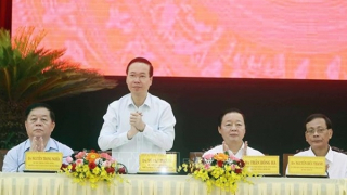 Chủ tịch nước Võ Văn Thưởng làm việc với Tỉnh ủy Ninh Thuận