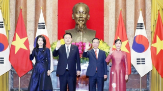 Chủ tịch nước Võ Văn Thưởng chủ trì Lễ đón chính thức Tổng thống Hàn Quốc Yoon Suk Yeol