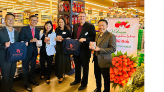 Gần 20 tấn vải tươi Việt Nam bán tại thị trường Hoa Kỳ