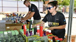 Cận cảnh trận địa pháo của đêm chung kết Lễ hội pháo hoa quốc tế