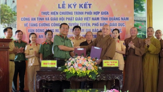 Tăng cường tuyên tuyền, vận động tăng ni, phật tử tham gia bảo đảm TTATGT