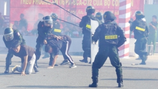 Diễn tập phương án xử lý các băng nhóm gây án theo kiểu giang hồ hỗn chiến