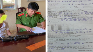 Vác súng hơi lên xe máy kẹp ba