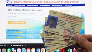 Giấy phép lái xe cấp đổi trực tuyến tăng mạnh