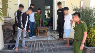 Ngăn chặn nhiều nhóm thanh, thiếu niên "nói chuyện" bằng… hung khí