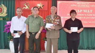Công an tỉnh Bạc Liêu gặp mặt kỷ niệm 76 năm Ngày Thương binh – Liệt sĩ
