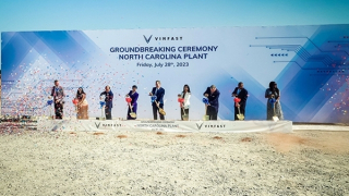 VinFast khởi công nhà máy sản xuất xe điện tại Bắc Carolina