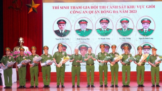 Gần 200 Cảnh sát khu vực quận Đống Đa so tài tại hội thi nghiệp vụ