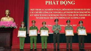 Công an Hà Nam phát động thi đua cao điểm 75 ngày, đêm hoàn thành xuất sắc chỉ tiêu công tác