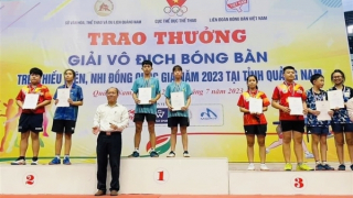 Dấu ấn bóng bàn trẻ Công an nhân dân