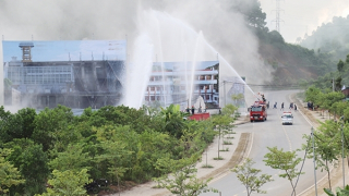 Công an tỉnh Yên Bái diễn tập thực binh