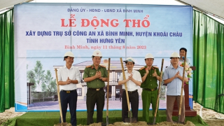 Hưng Yên khởi công xây dựng 2 trụ sở Công an xã