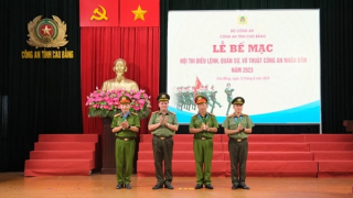 Bế mạc Hội thi Điều lệnh, quân sự, võ thuật CAND Công an tỉnh Cao Bằng