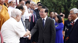 Chủ tịch nước tiếp đại biểu các tôn giáo, nhân sĩ, trí thức tiêu biểu TP Hồ Chí Minh