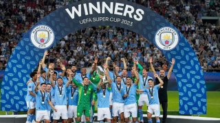 Thắng trên chấm luân lưu, Man City lần đầu giành Siêu cúp châu Âu