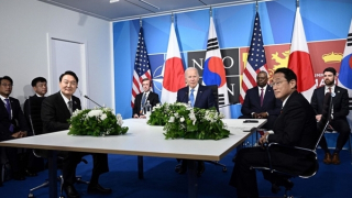 Lãnh đạo Mỹ-Hàn-Nhật họp thượng đỉnh, cam kết thắt chặt hợp tác quốc phòng