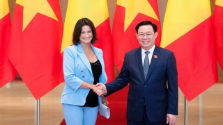 Chủ tịch Quốc hội Vương Đình Huệ hội đàm với Chủ tịch Thượng viện Vương quốc Bỉ