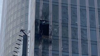 UAV Ukraine đâm vào tòa nhà ở trung tâm tài chính Moscow