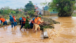Lực lượng Công an chủ động ứng phó với diễn biến bão Saola