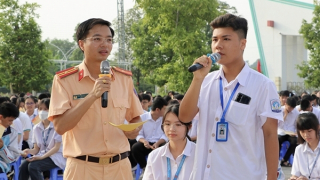 Gần 1.200 học sinh tham gia sinh hoạt về ATGT