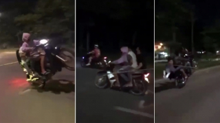 Nhóm trẻ trâu vác dao phóng lợn náo loạn đường phố Bắc Ninh