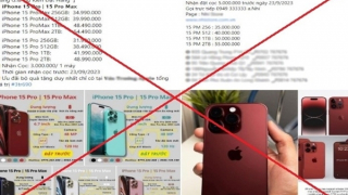 Cảnh giác khi đặt cọc mua điện thoại iPhone 15