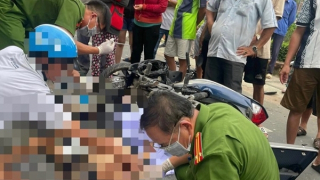 Xe khách lấn làn, tông người đi xe máy tử vong