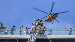 Triển khai robot, trực thăng diễn tập chữa cháy và cứu nạn quy mô lớn